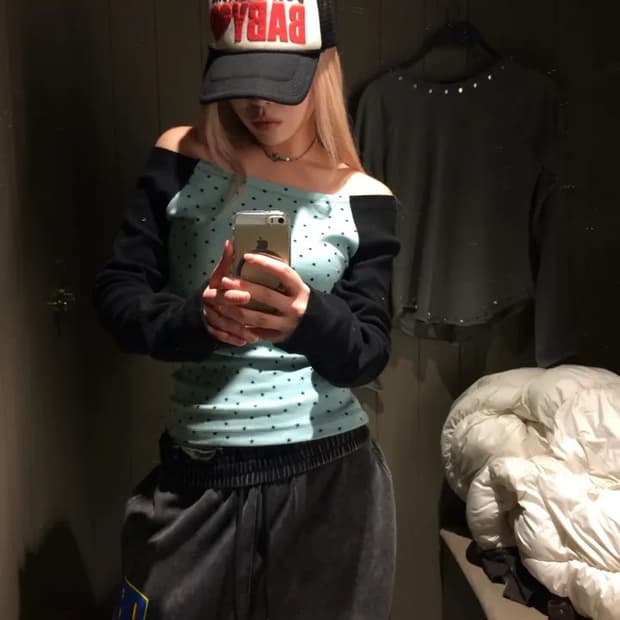 Vintage star raglan t 빈티지 스타 레글런 티 민트