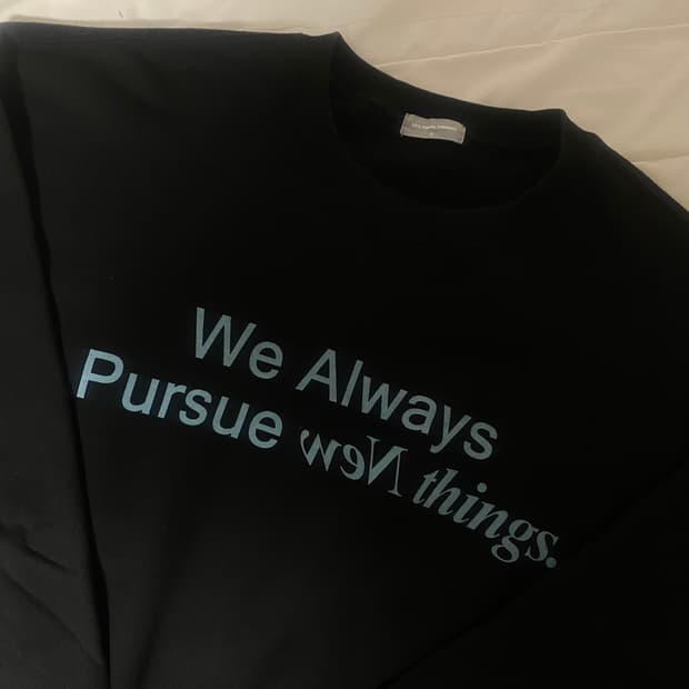 라이풀 검정색 맨투맨 2사이즈