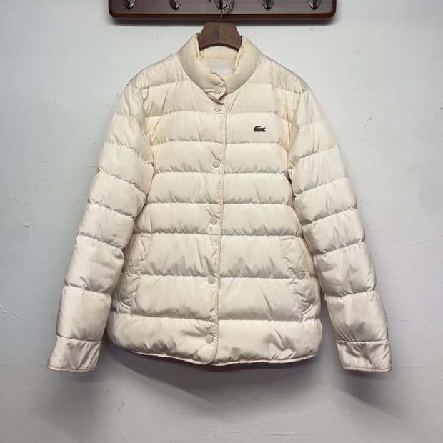 라코스테 (우먼) 구스다운 경량 패딩 자켓  