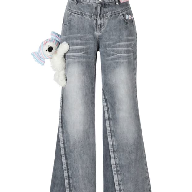 새상품)13DE MARZO 베어 데님팬츠