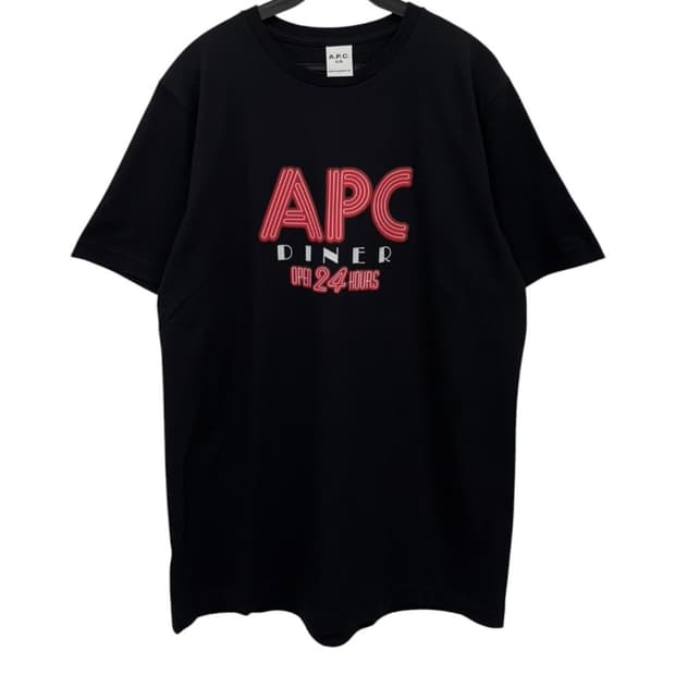 APC아페쎄 타일러 남성 반팔 티 블랙