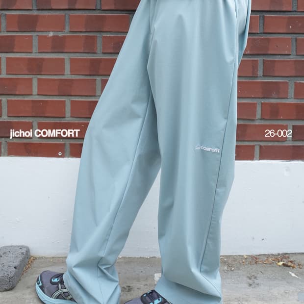 지초이 컴포트 26-002 NYLON PANTS (DUSTY JADE)
