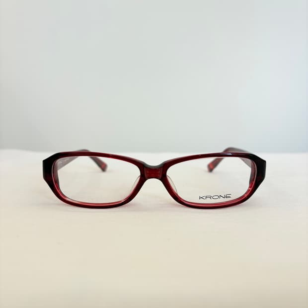 KRONE 레드 뿔테 빈티지안경