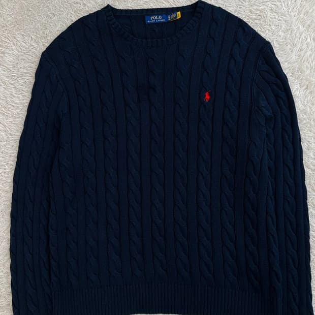 폴로 랄프 로랜 꽈배기 니트/#2912