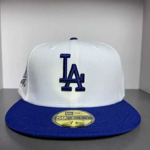뉴에라 LA 다저스 화이트/블루 7 3/8