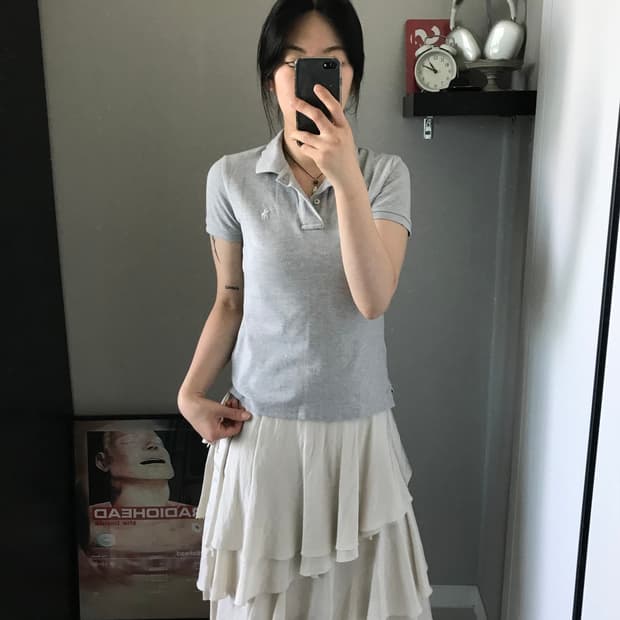 폴로 랄프로렌 포니로고 그레이 카라티