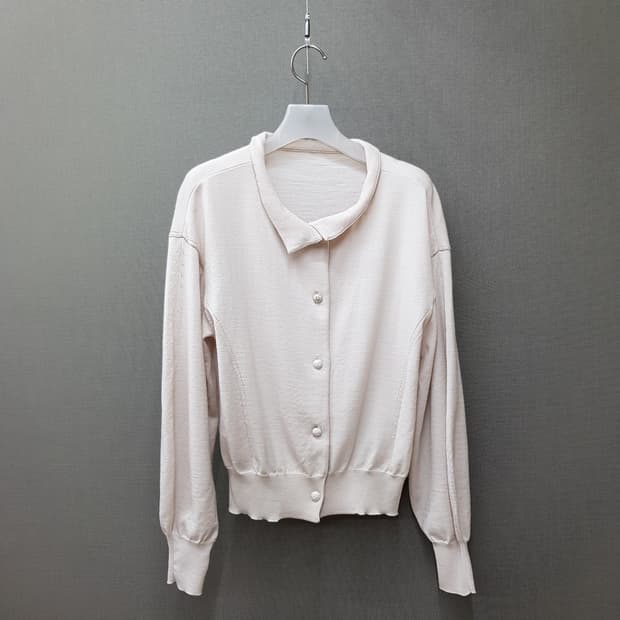 한섬 시스템 2021 둥근 카라 니트 가디건 F사이즈