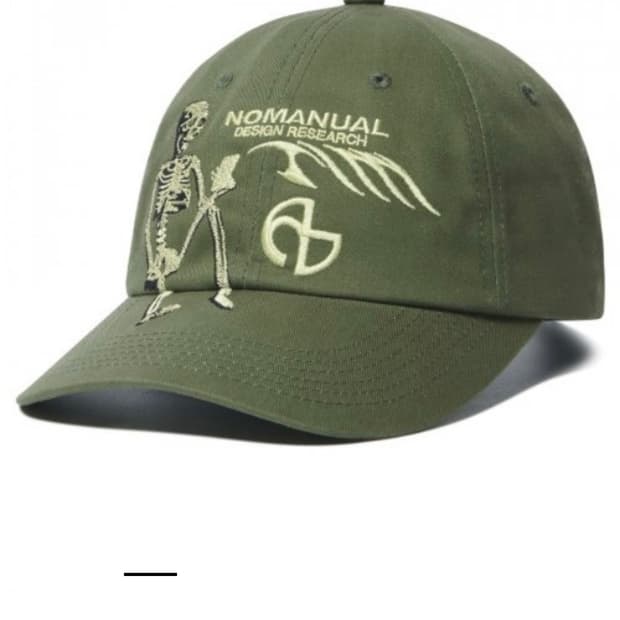 노매뉴얼 SKULL BALL CAP - KHAKI