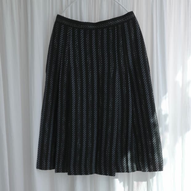 Striped winter skirt