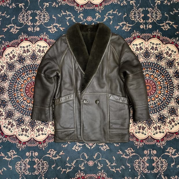리얼 레더 무스탕 자켓 (L)
