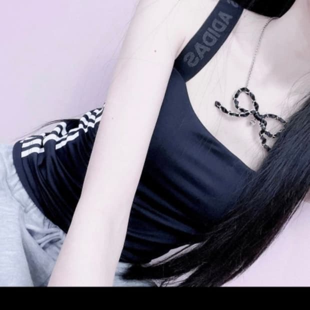 진리빈티지 일본 빅 리본 목걸이