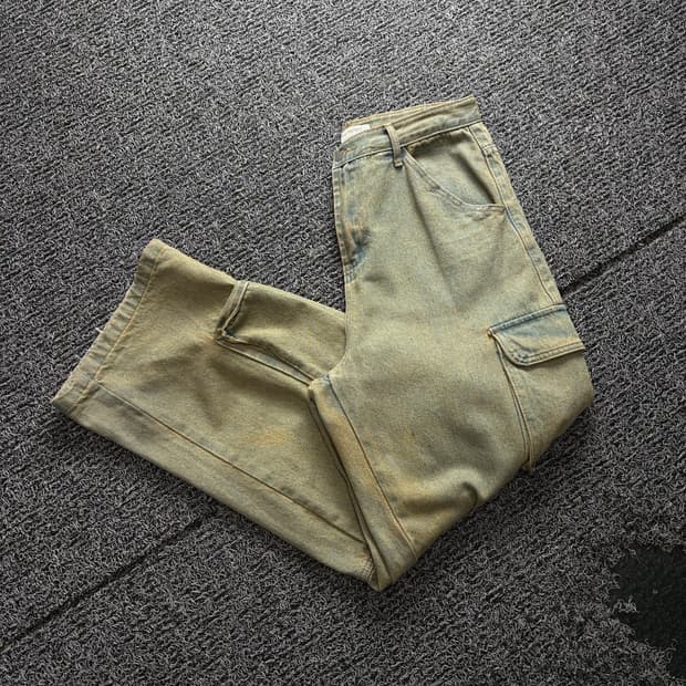 루프 펙토리 빈티지 와이드핏 카고 팬츠 3669