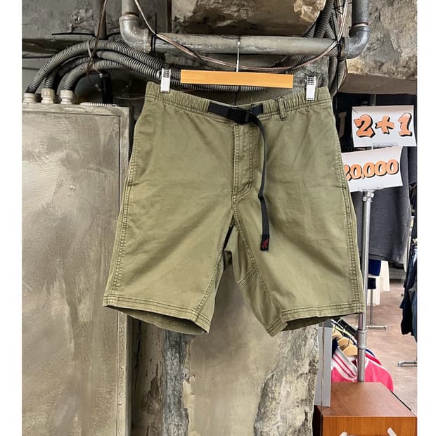 그라미치 하프 팬츠 카키 L #csz4144