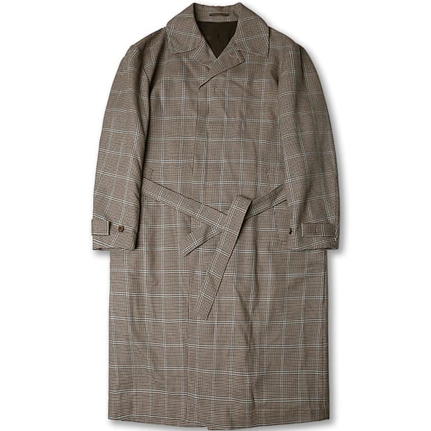 아담 엣 로페 [Adam Et Rope] 빈티지 클래식 체크 벨트 롱코트