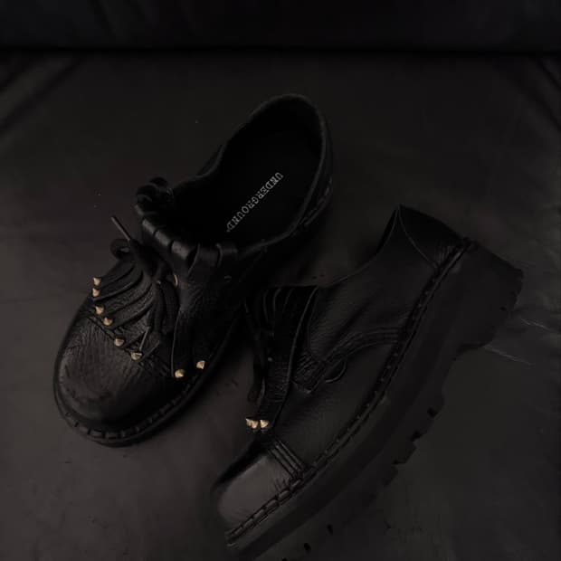 “UNDERGROUND” Fringe Black Shoes  
