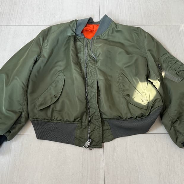 GREENBRIER MA-1 항공자켓 L, XL(팔소매 작은 얼룩)