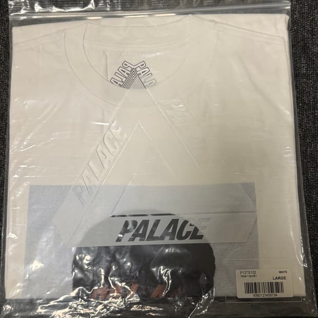 [L] 팔라스 트림 티셔츠 화이트