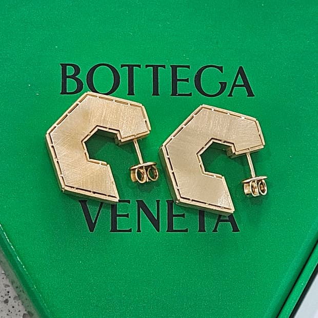 보테가 베네타 헥사곤 귀걸이 (925실버) [정품/풀박스]