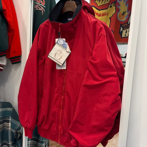 00s White Sierra 화이트시에라 플리스 웜업 나일론 봄버 자켓