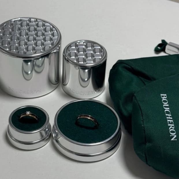 부쉐론 콰트로 클래식 웨딩밴드 남성 60사이즈