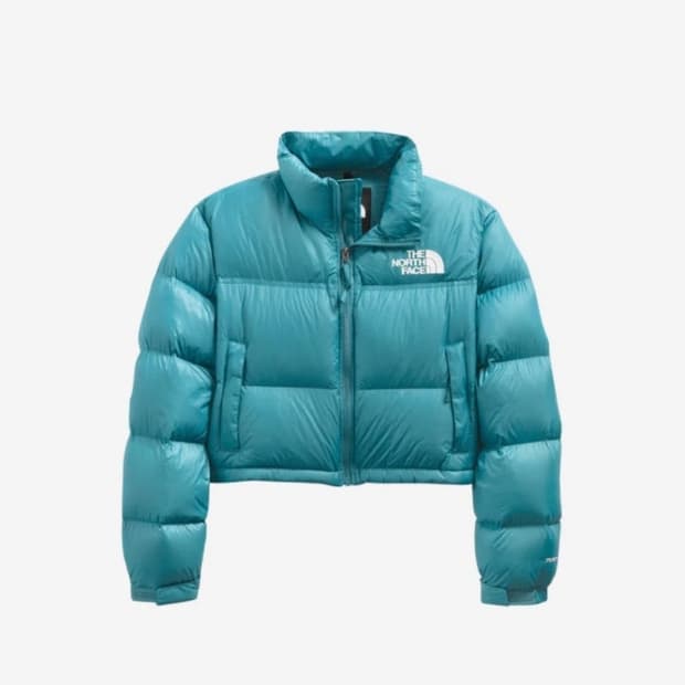 노스페이스 숏패딩 눕시 700 스톰블루