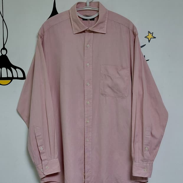 Alexander Julian 빈티지 핀체크 셔츠 (Pink/XL급)