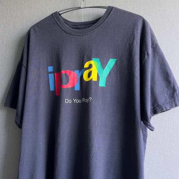 [XL] 00s 이베이 패러디 ‘ipray' 티셔츠