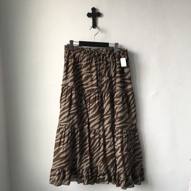 Zebra pattern skirt