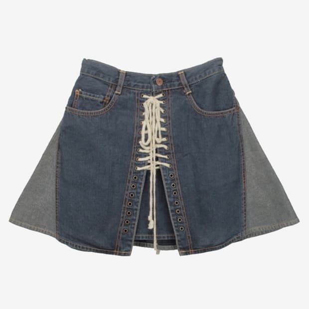 히스테릭 글래머 데님 스커트