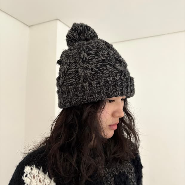 일본 빈티지 방울 비니