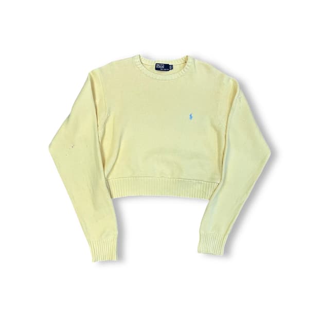 폴로랄프로렌 크롭 니트