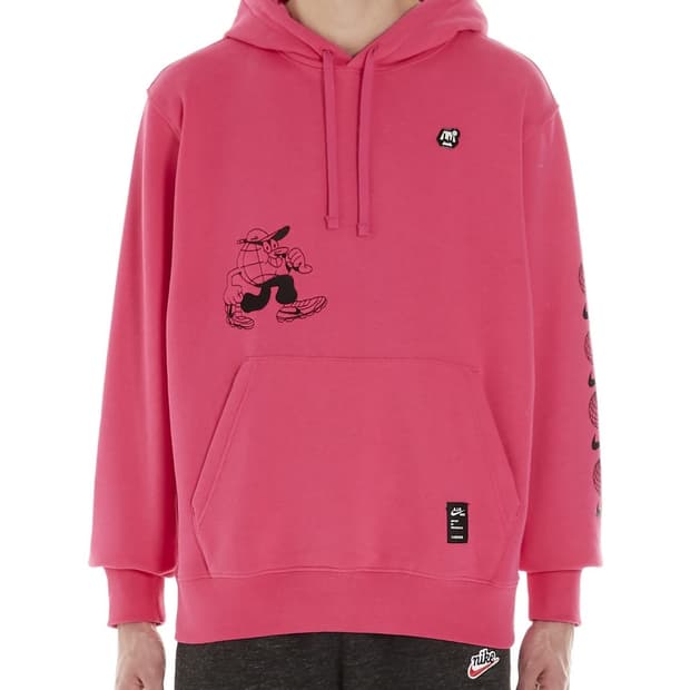  나이키 캐릭터 기모 풀오버 후드티 XL