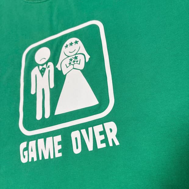00s gameover 게임오버 유머 티셔츠 XL