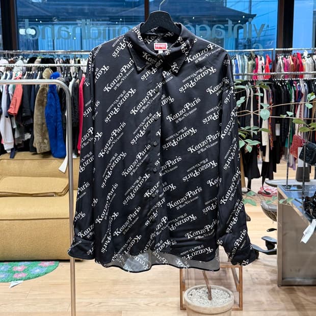 겐조 블랙 로고 베르디 파리 에디션 셔츠