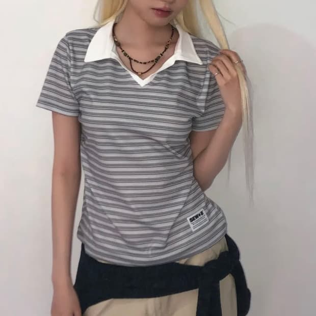 [새상품] 쏘비 소프트 세미크롭 카라티 (솔트 그레이)