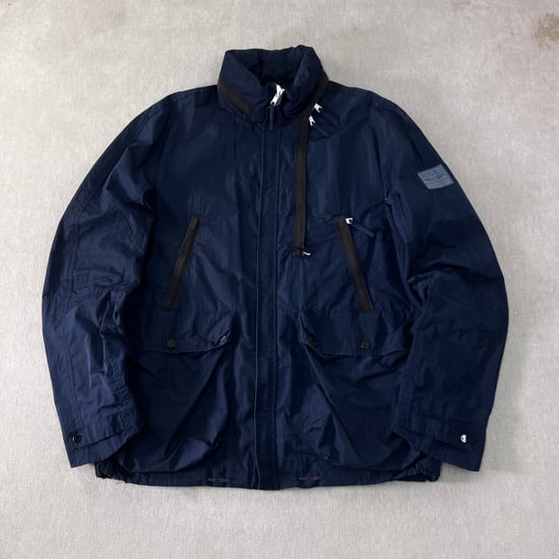 100 알마니 익스체인지 하이넥 윈드브레이커 필드 자켓