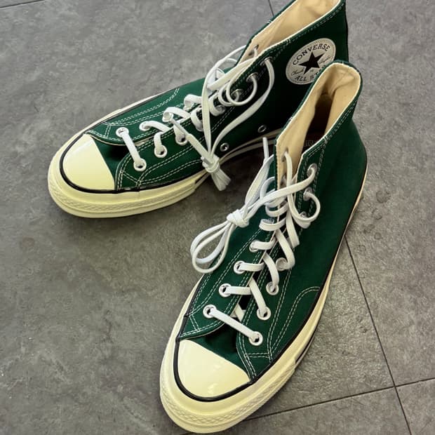 컨버스 하이 척테일러 그린 260사이즈