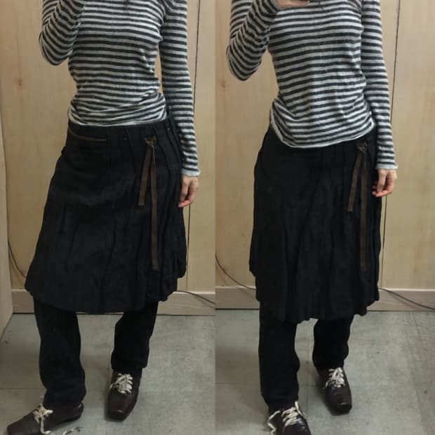 [직수입] 빈티지 fongi 미디 스커트