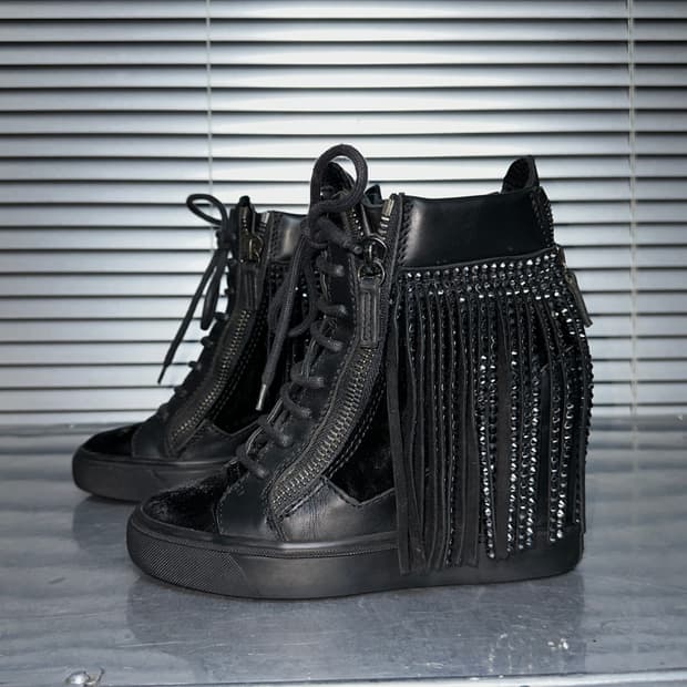 00s 레어 쥬세페 자노티 웨지 스니커즈 힐