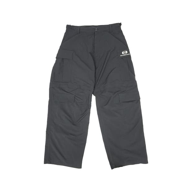 발렌시아가 유니티 스포츠 아이콘 카고 팬츠 블랙