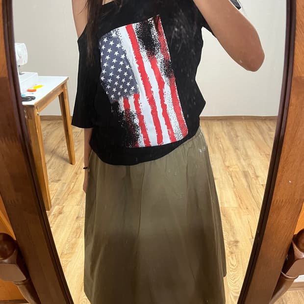 보세 오프숄더 반팔티