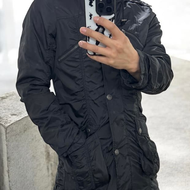 Sky bomber 울프조 셔링 롱점퍼