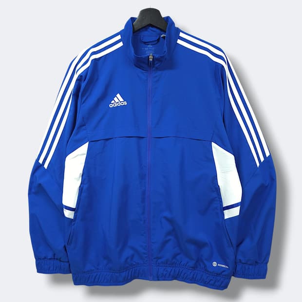 [2XL] 아디다스 블루&화이트 콘디보22 프리젠테이션 바람막이