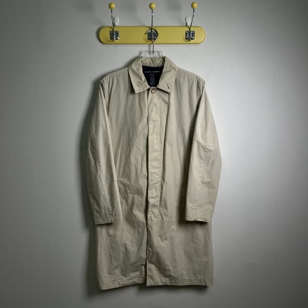 랄프로렌 베이지 히든 버튼 트렌치코트 S