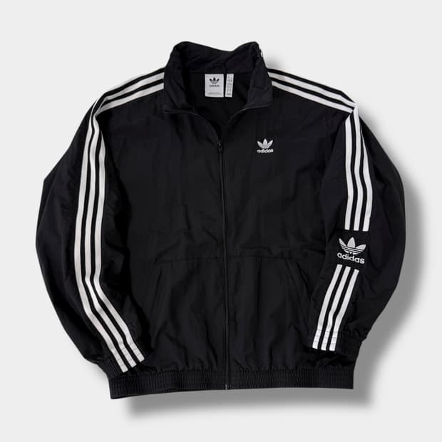 아디다스 루즈핏 파이어버드 락업 트랙탑 우븐 자켓