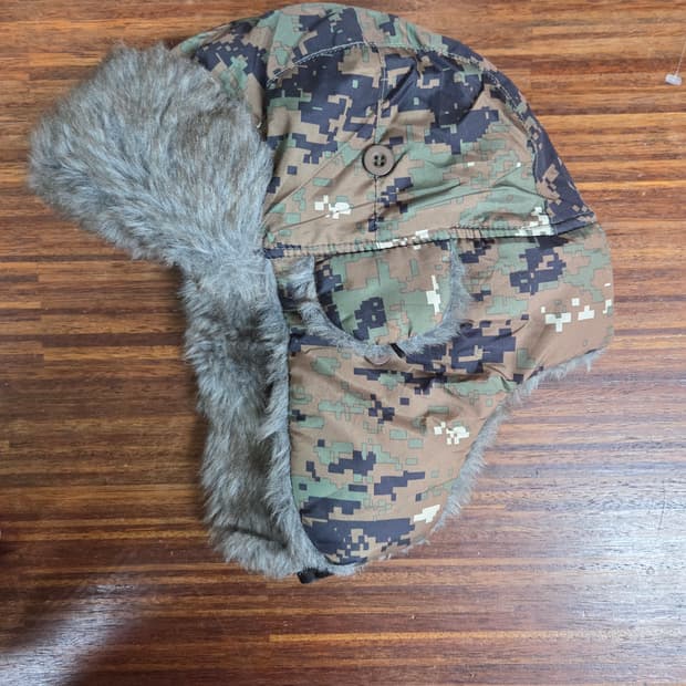 밀리터리 웹텍스 누빔 퍼 카모 트루퍼햇 모자 L xl