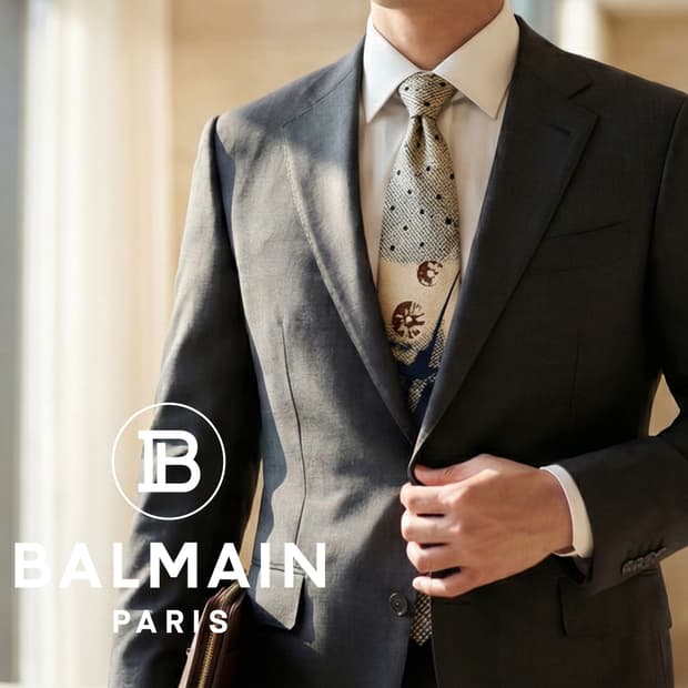 발망 실크 베이지 패턴 넥타이 9.7cm A+~A등급 A19501
발망 