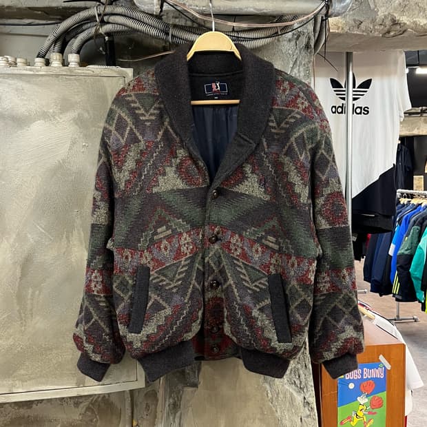 PGA 투어 패턴 가디건 브라운 100 #csz2749