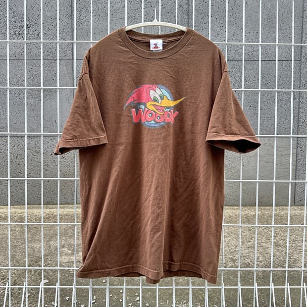 vintage wood woodypecker t shirt