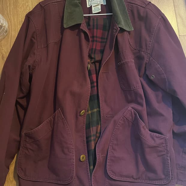 LL Bean 헌팅자켓 burgundy L 